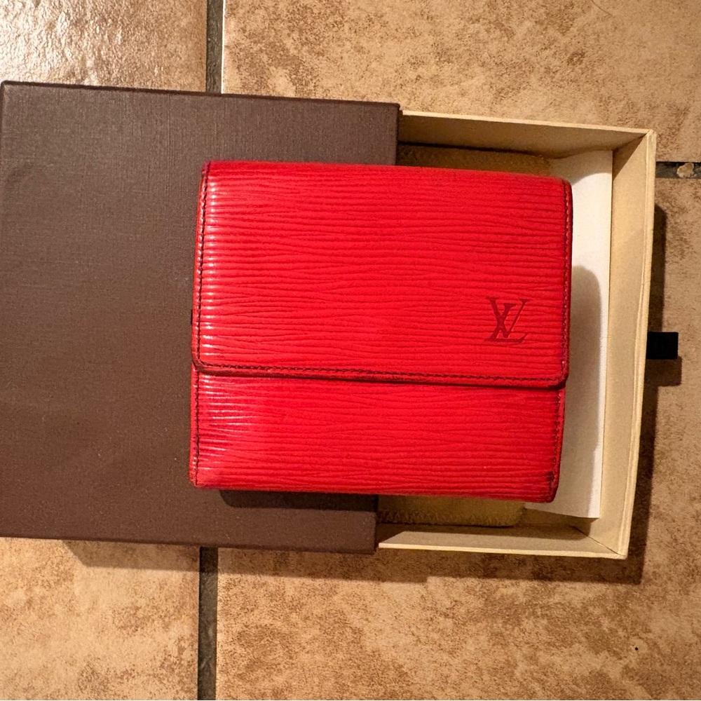 Louis Vuitton Scarlet Epi Leather Wallet